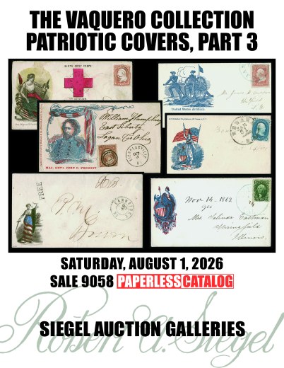 Catalog Cover Sale no. 9058 — Siegel Auction Galleries