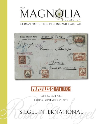 Catalog Cover Sale no. 9059 — Siegel Auction Galleries