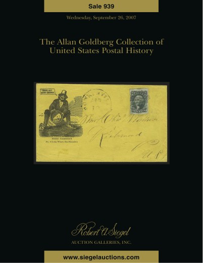 Catalog Cover Sale no. 939 — Siegel Auction Galleries