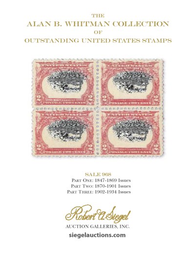Catalog Cover Sale no. 968B — Siegel Auction Galleries