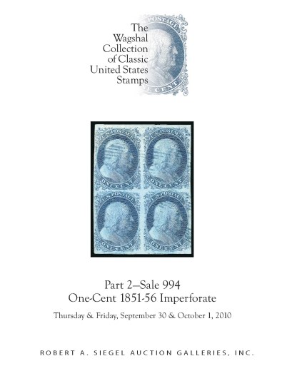 Catalog Cover Sale no. 994 — Siegel Auction Galleries