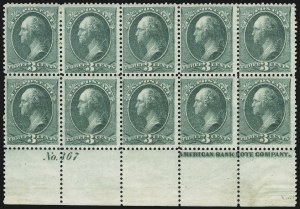 Sale 904, Lot 170, 1870-88 Bank Note Issues (Scott 179-218)