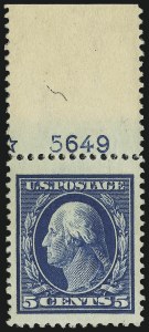 Sale Number 904, Lot Number 370, 1908-23 Issues (Scott 374 thru 391) Sale Number 904, Lot Number 370, 1908-23 Issues (Scott 374 thru 391)