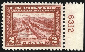 Sale 904, Lot 381, Panama-Pacific Issue