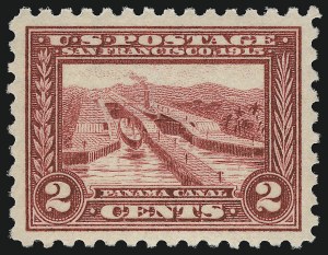 Sale 904, Lot 391, Panama-Pacific Issue