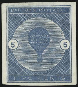 Sale 904, Lot 510, Buffalo Balloon Semi-Official Air Post