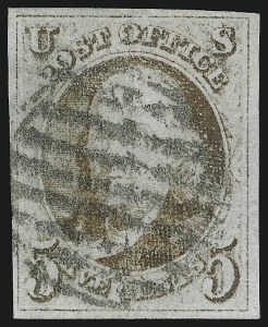 Sale 905, Lot 1168, 1847 Issue, 5c Red Brown (1) Sale 905, Lot 1168, 1847 Issue