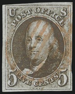 Sale 905, Lot 1222, 1847 Issue