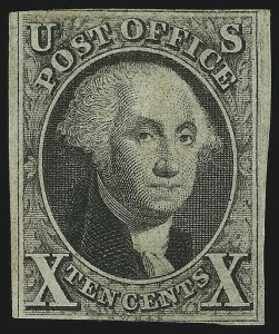 Sale 905, Lot 1242, 1847 Issue, 10c Black (2) Sale 905, Lot 1242, 1847 Issue
