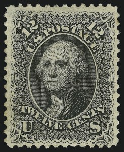 Sale 905, Lot 1457, 1861-66 Issue, 12c Black (69) Sale 905, Lot 1457, 1861-66 Issue