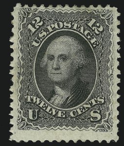 Sale 905, Lot 1458, 1861-66 Issue, 12c Black (69) Sale 905, Lot 1458, 1861-66 Issue