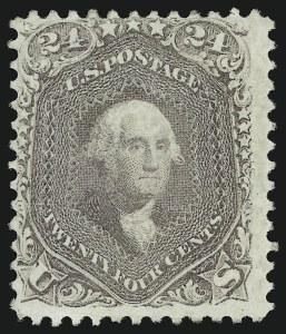 Sale 905, Lot 1466, 1861-66 Issue, 24c Brown Lilac (70a) Sale 905, Lot 1466, 1861-66 Issue