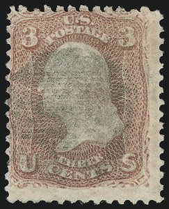 Sale 905, Lot 1537, 1867-68 Grilled Issue