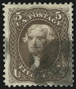 Sale 905, Lot 1587, 1875 Re-Issue of 1861-66 Issue