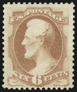 Sale 905, Lot 1829, 1870-88 Bank Note Issues (Scott 156 thru 166), 6c Dull Pink (159) Sale 905, Lot 1829, 1870-88 Bank Note Issues (Scott 156 thru 166)