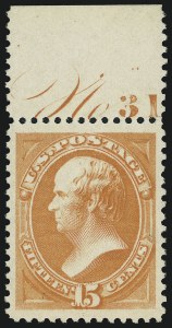 Sale 905, Lot 1879, 1870-88 Bank Note Issues (Scott 178 thru 191)