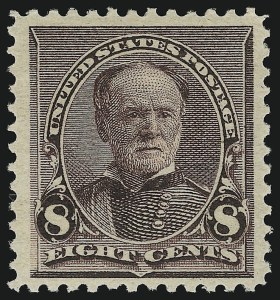 Sale 905, Lot 1963, 1890 Small Bank Note Issue (Scott 219 thru 229), 8c Lilac (225) Sale 905, Lot 1963, 1890 Small Bank Note Issue (Scott 219 thru 229)