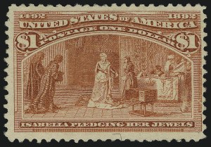 Sale 905, Lot 2037, 1893 Columbian Issue, $1.00 Columbian (241) Sale 905, Lot 2037, 1893 Columbian Issue