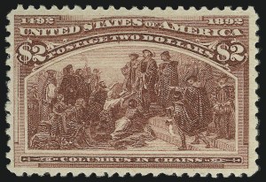 Sale 905, Lot 2046, 1893 Columbian Issue, $2.00 Columbian (242) Sale 905, Lot 2046, 1893 Columbian Issue