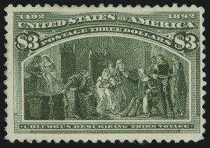 Sale 905, Lot 2070, 1893 Columbian Issue, $3.00 Columbian (243) Sale 905, Lot 2070, 1893 Columbian Issue