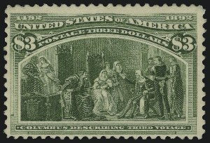Sale 905, Lot 2071, 1893 Columbian Issue, $3.00 Columbian (243) Sale 905, Lot 2071, 1893 Columbian Issue