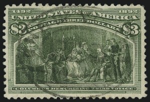Sale 905, Lot 2072, 1893 Columbian Issue, $3.00 Columbian (243) Sale 905, Lot 2072, 1893 Columbian Issue