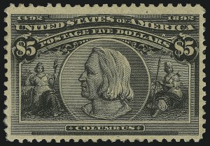 Sale 905, Lot 2096, 1893 Columbian Issue, $5.00 Columbian (245) Sale 905, Lot 2096, 1893 Columbian Issue