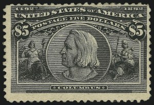 Sale 905, Lot 2098, 1893 Columbian Issue, $5.00 Columbian (245) Sale 905, Lot 2098, 1893 Columbian Issue