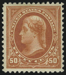 Sale 905, Lot 2117, 1894-98 Bureau Issues (Scott 246 thru 263), 50c Orange (260) Sale 905, Lot 2117, 1894-98 Bureau Issues (Scott 246 thru 263)