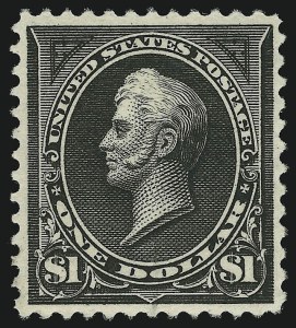 Sale 905, Lot 2119, 1894-98 Bureau Issues (Scott 246 thru 263), $1.00 Black (261) Sale 905, Lot 2119, 1894-98 Bureau Issues (Scott 246 thru 263)