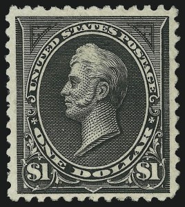 Sale 905, Lot 2123, 1894-98 Bureau Issues (Scott 246 thru 263), $1.00 Black (261) Sale 905, Lot 2123, 1894-98 Bureau Issues (Scott 246 thru 263)