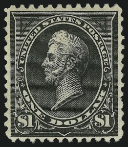 Sale 905, Lot 2127, 1894-98 Bureau Issues (Scott 246 thru 263), $1.00 Black, Ty. II (261A) Sale 905, Lot 2127, 1894-98 Bureau Issues (Scott 246 thru 263)