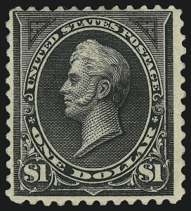 Sale 905, Lot 2130, 1894-98 Bureau Issues (Scott 246 thru 263), $1.00 Black, Ty. II (261A) Sale 905, Lot 2130, 1894-98 Bureau Issues (Scott 246 thru 263)