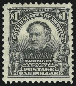 Sale 905, Lot 2317, 1902-08 Issues (Scott 300 thru 320), $1.00 Black (311) Sale 905, Lot 2317, 1902-08 Issues (Scott 300 thru 320)
