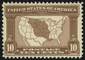 Sale 905, Lot 2373, Louisiana Purchase, Jamestown Issues