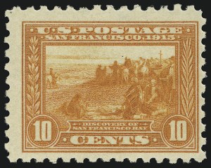 Sale 905, Lot 2526, 1913-15 Panama-Pacific Issue (Scott 397 thru 404), 10c Panama-Pacific, Perf 10 (404) Sale 905, Lot 2526, 1913-15 Panama-Pacific Issue (Scott 397 thru 404)