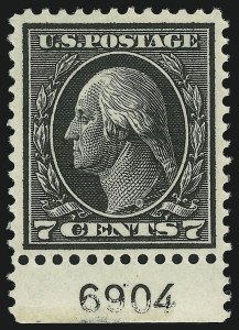 Sale 905, Lot 2536, Washington-Franklin Issues (Scott 405 to 423)