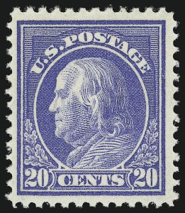 Sale 905, Lot 2553, Washington-Franklin Issues (Scott 405 to 423), 20c Ultramarine (419) Sale 905, Lot 2553, Washington-Franklin Issues (Scott 405 to 423)