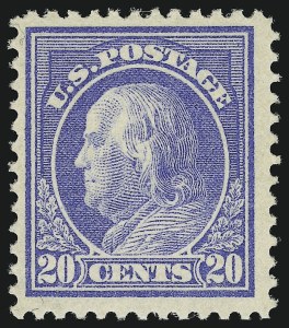 Sale 905, Lot 2554, Washington-Franklin Issues (Scott 405 to 423), 20c Ultramarine (419) Sale 905, Lot 2554, Washington-Franklin Issues (Scott 405 to 423)
