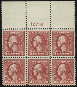 Sale 905, Lot 2736, 1918-20 Issue (Scott 523 to 550), 2c Carmine, Ty. VII (528B) Sale 905, Lot 2736, 1918-20 Issue (Scott 523 to 550)