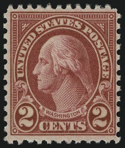 Sale 905, Lot 2812, 1922-25 Issue (Scott 551 to Later Issues), 2c Carmine, Ty. II (634A) Sale 905, Lot 2812, 1922-25 Issue (Scott 551 to Later Issues)
