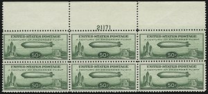 Sale 905, Lot 2879, Air Post, 50c Chicago Zeppelin (C18) Sale 905, Lot 2879, Air Post