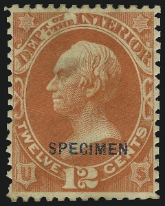 Sale 905, Lot 3319, Official Specimens and Sepcimens