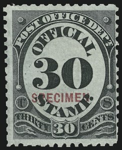 Sale 905, Lot 3349, Official Specimens and Sepcimens