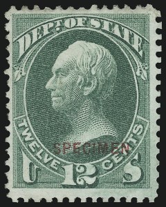 Sale 905, Lot 3351, Official Specimens and Sepcimens