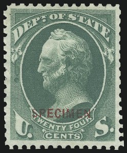Sale 905, Lot 3360, Official Specimens and Sepcimens