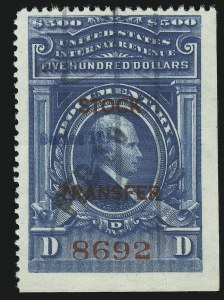 Sale 905, Lot 3597, Revenues