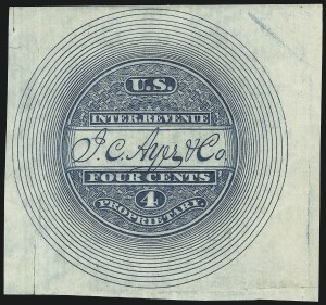 Sale 905, Lot 3628, Private Die Proprietary Stamps