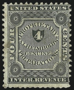 Sale 905, Lot 3658, Private Die Proprietary Stamps