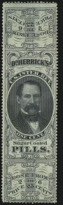 Sale 905, Lot 3663, Private Die Proprietary Stamps